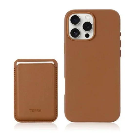 Cover Iphone 16 Pro Max Magsafe Case + Wallet Stand Torrii Koala - Brown